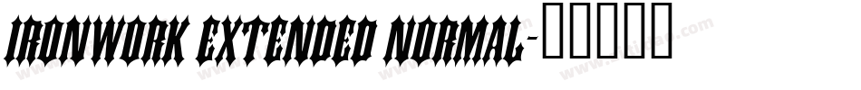 Ironwork Extended Normal字体转换